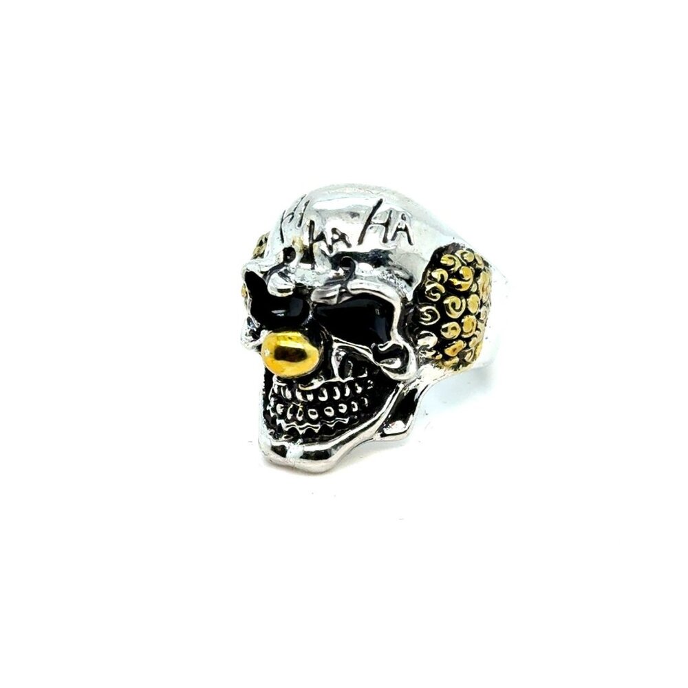 Yellow‎ Nose Smiling Skull Ring
